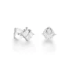 Crown Stud Diamond Earrings