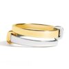 18k Double Stacking Mens Wedding Bands