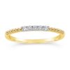 14K Yellow Gold Diamond-Set Ring