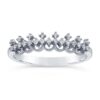 14K White Gold Diamond-Set Tiara Ring