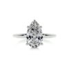 Pear Hidden Halo Soiltaire Engagement Ring 1.15ct