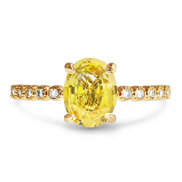 Yellow Sapphire Engagement Ring