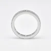 Rebecca 14k Diamond Eternity Chanel Set Ring 1.5Ct