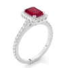 Pricilla 14K Gold Ruby Engagement Ring 1.524Ct