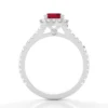 Pricilla 14K Gold Ruby Engagement Ring 1.524Ct